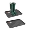 Fleming Supply All Weather Boot Tray Water Resistant Plastic Shoe Mat for Indoor and Outdoor Use, Small 152097UZP